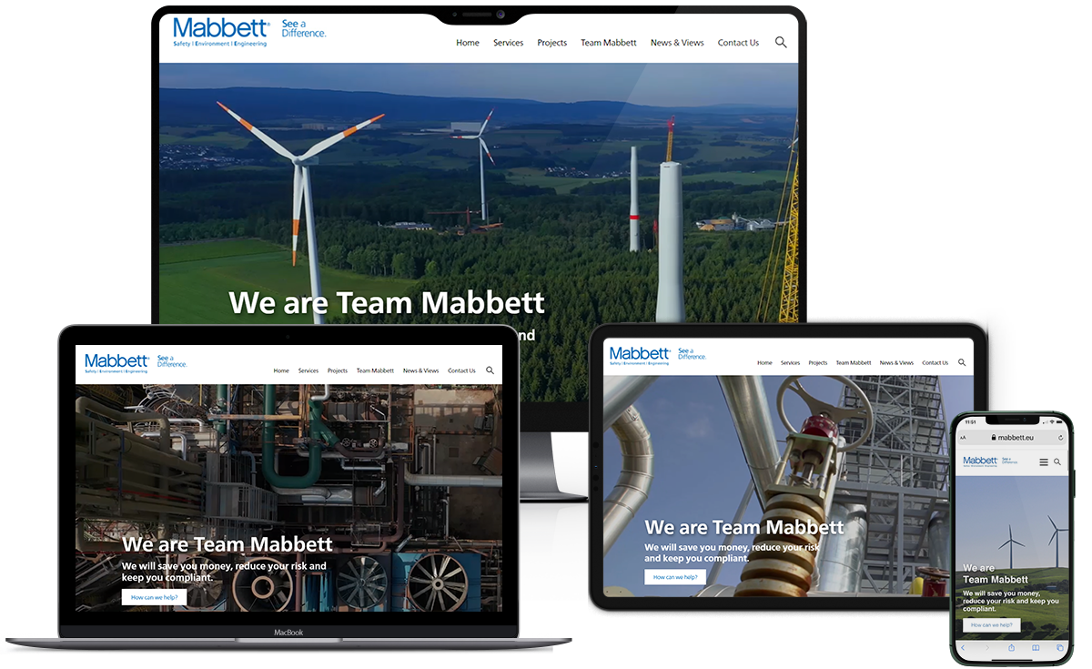 Responsive website design - Mabbett